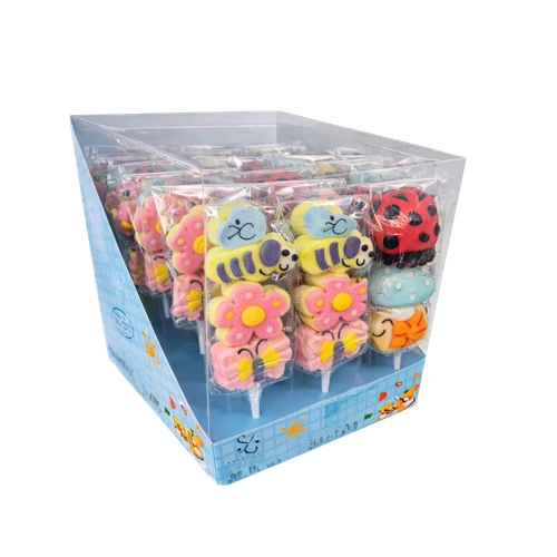 Animal Marshmallow többféle állat formájú pillecukor nyalóka 35g