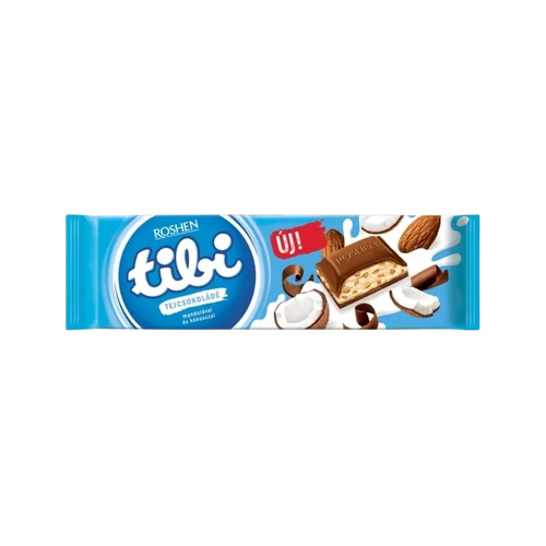 Tibi tejcsokoládé 280g kókusz és mandula