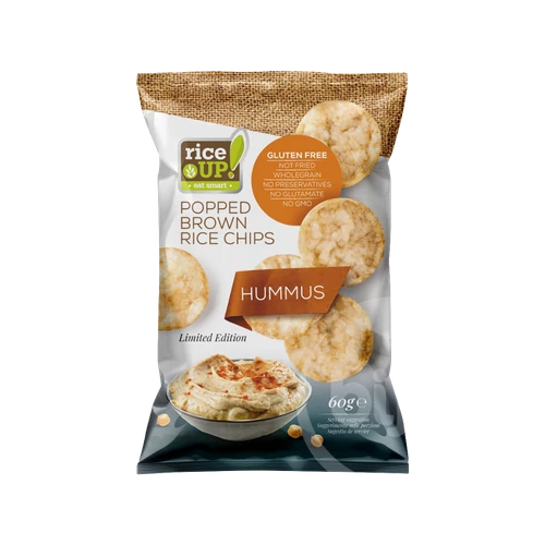 Rice Up Chips humusz ízű 60g