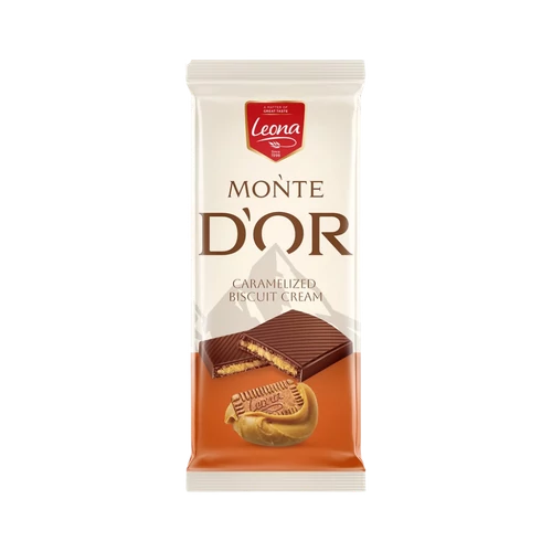 Leona MonteDor kekszkrémmel töltött tábla 90g