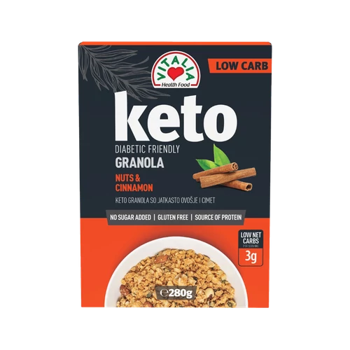 Vitalia Granola 280g KETO diófélékkel-fahéjjal