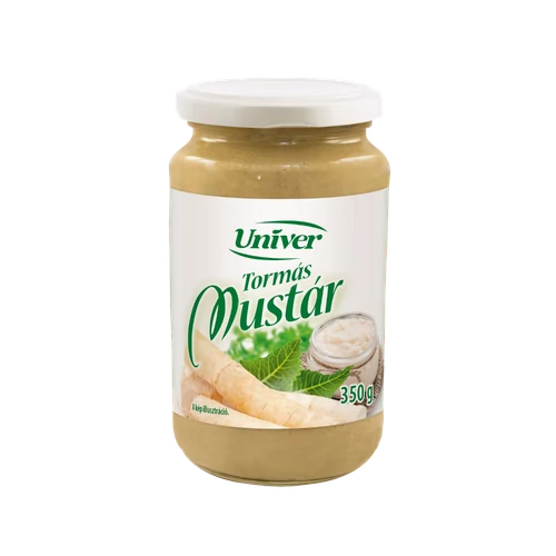 Univer Tormás Mustár 350g üveges