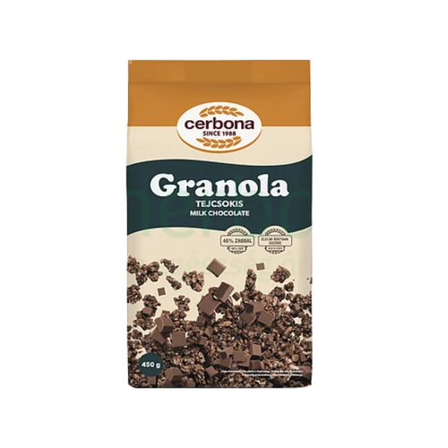Cerbona Granola tejcsokis  450g