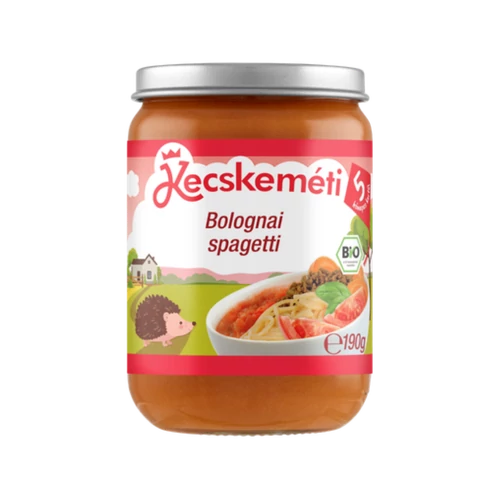 Kecskeméti bébiétel BIO Bolognai spagetti 190g