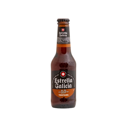 Estrella Galicia Tostada üveges sör 0,25l 0% DRS