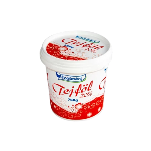 Szatmári tejföl 20% 750g vödrös