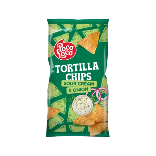 .Poco Loco tortilla chips200g hagymás-tejfölös