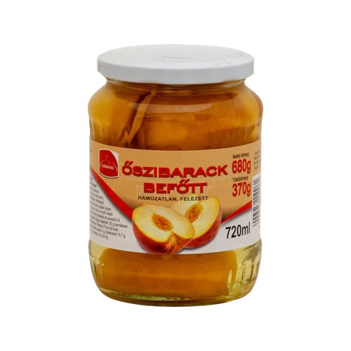 Globetti üveges Őszibarack befőtt 720ml