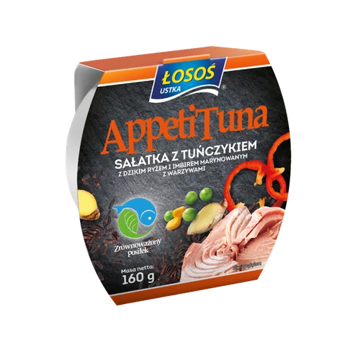 Losos gyömbéres tonhalsaláta vadrizzsel 160g