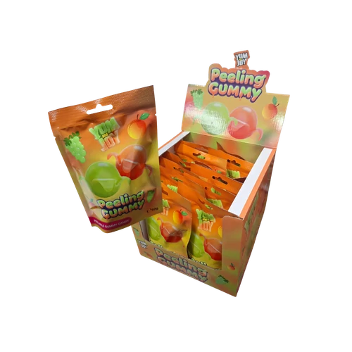 Peeling Gummy Hámozható gumicukor 50g szőlő-barack íz keverve