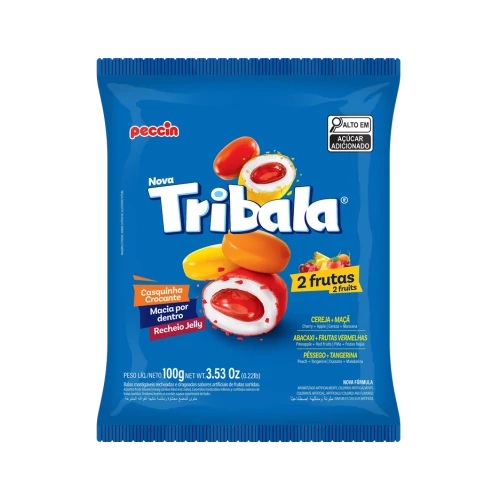Tribala Vegyesgyümölcs ízű töltött puhakaramell 100g