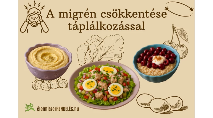 Migrén csökkentése táplálkozással