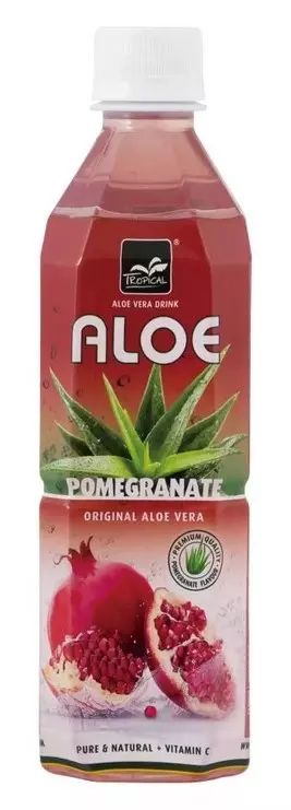 Aloe Vera rostos gyümölcsital 500ml Gránátalma
