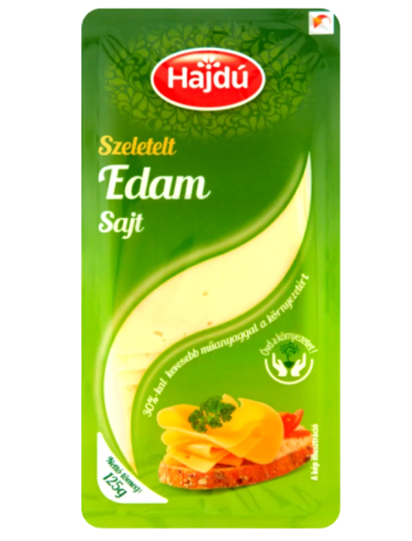 .Hajdusagi trappista 125g edam szel.