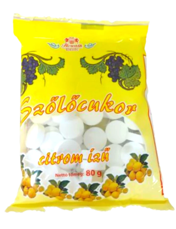 .Horváth szőlőcukor 80g Citrom íz