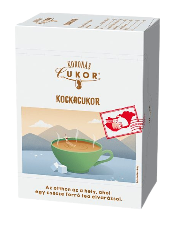 .Kockacukor 500g Koronás
