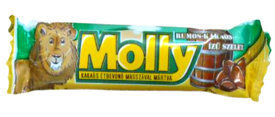 .Molly szelet 25g Rumos-kakaos