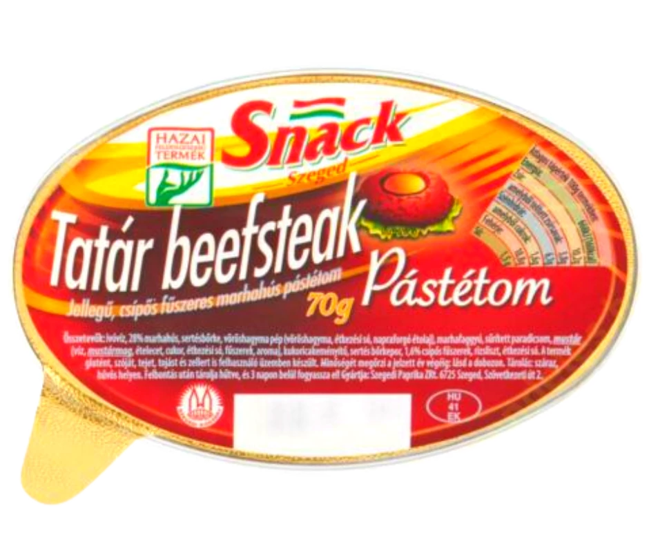 .Szegedi Snack Tatar beefsteak pást