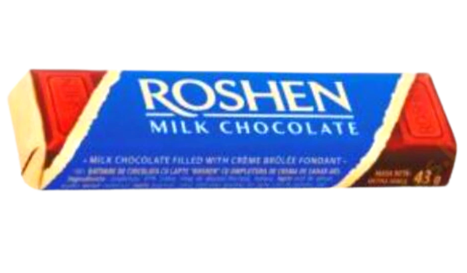 Roshen 43g tejcsokoládé szelet créme brulée