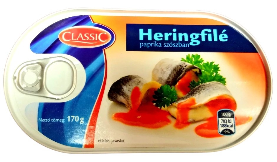 Classic heringfilé paprika szószban 170g