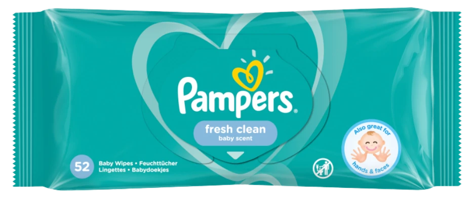 Pampers törlőkendő 52db Fresh Clean