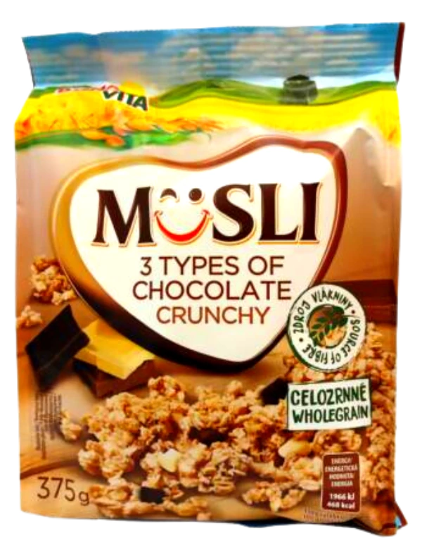 .BonaVita müzli 3féle csokival375g