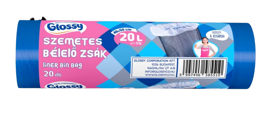 .Glossy bélelő zsák 20l (20db/cs)