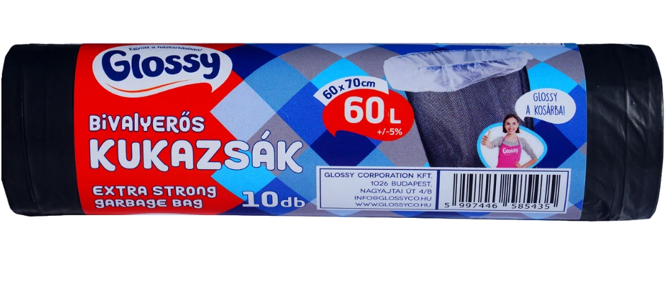 .Glossy kukazsák 60l Bivalyerős