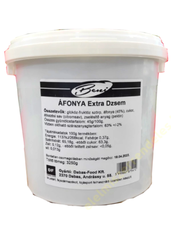 .Beni extradzsem 3,25kg Áfonya vödör