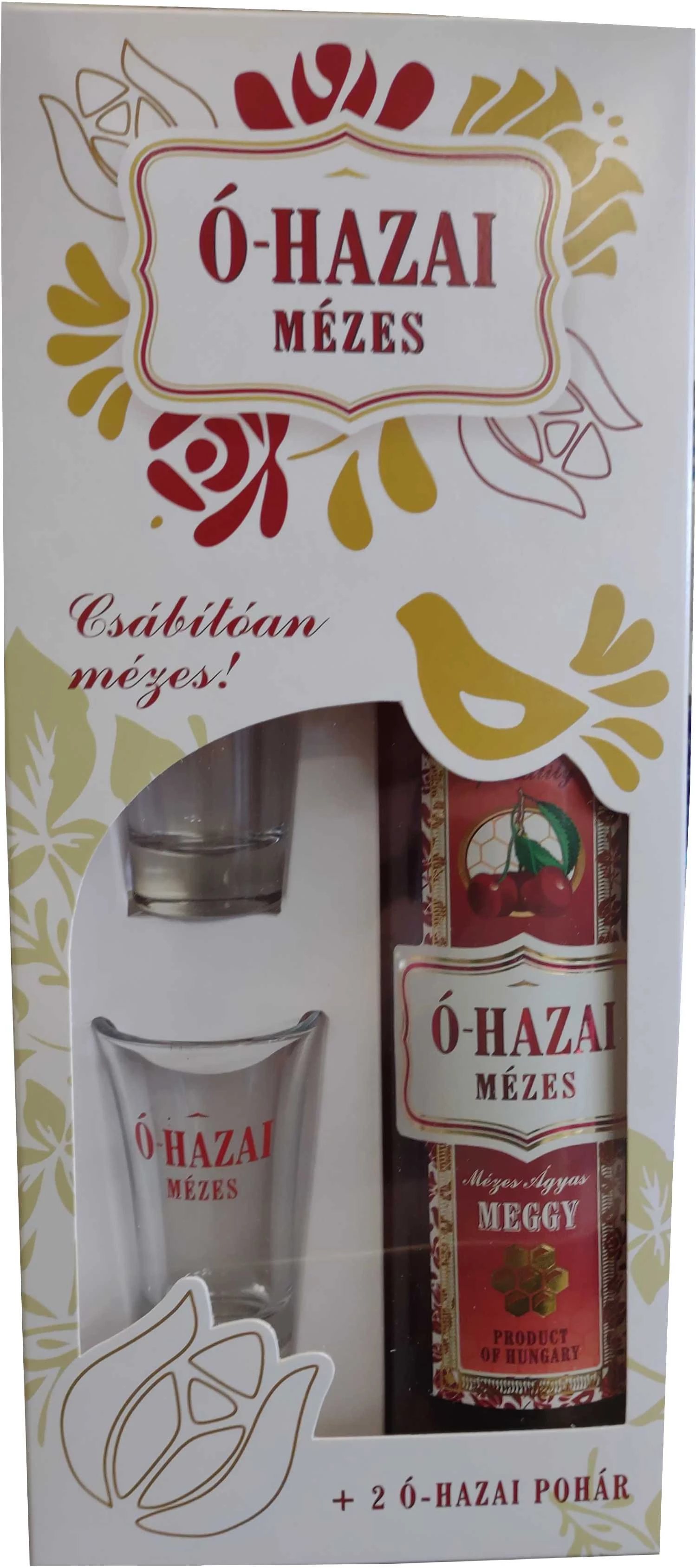 .Ó-hazai M.Á.meggy 0,5l (30%)+pohár