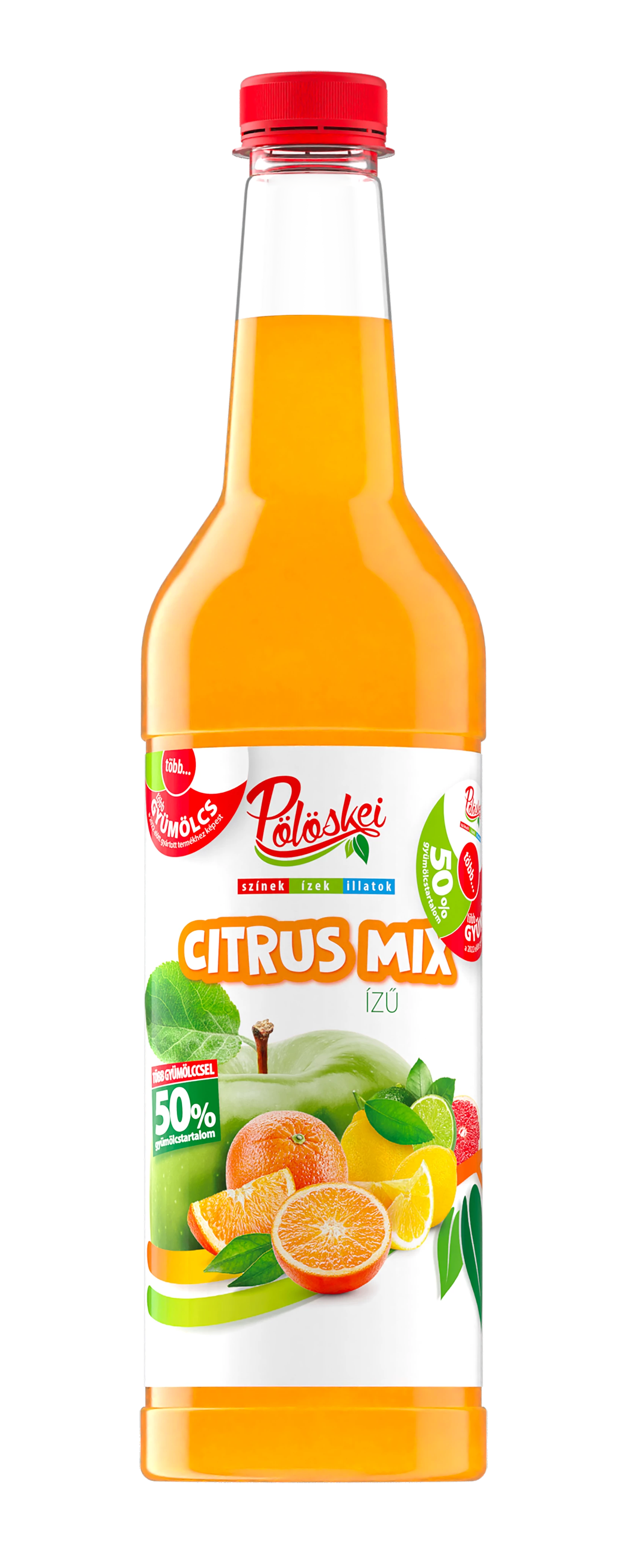 Pölöskei szörp 0,7l 50% Citrus Mix