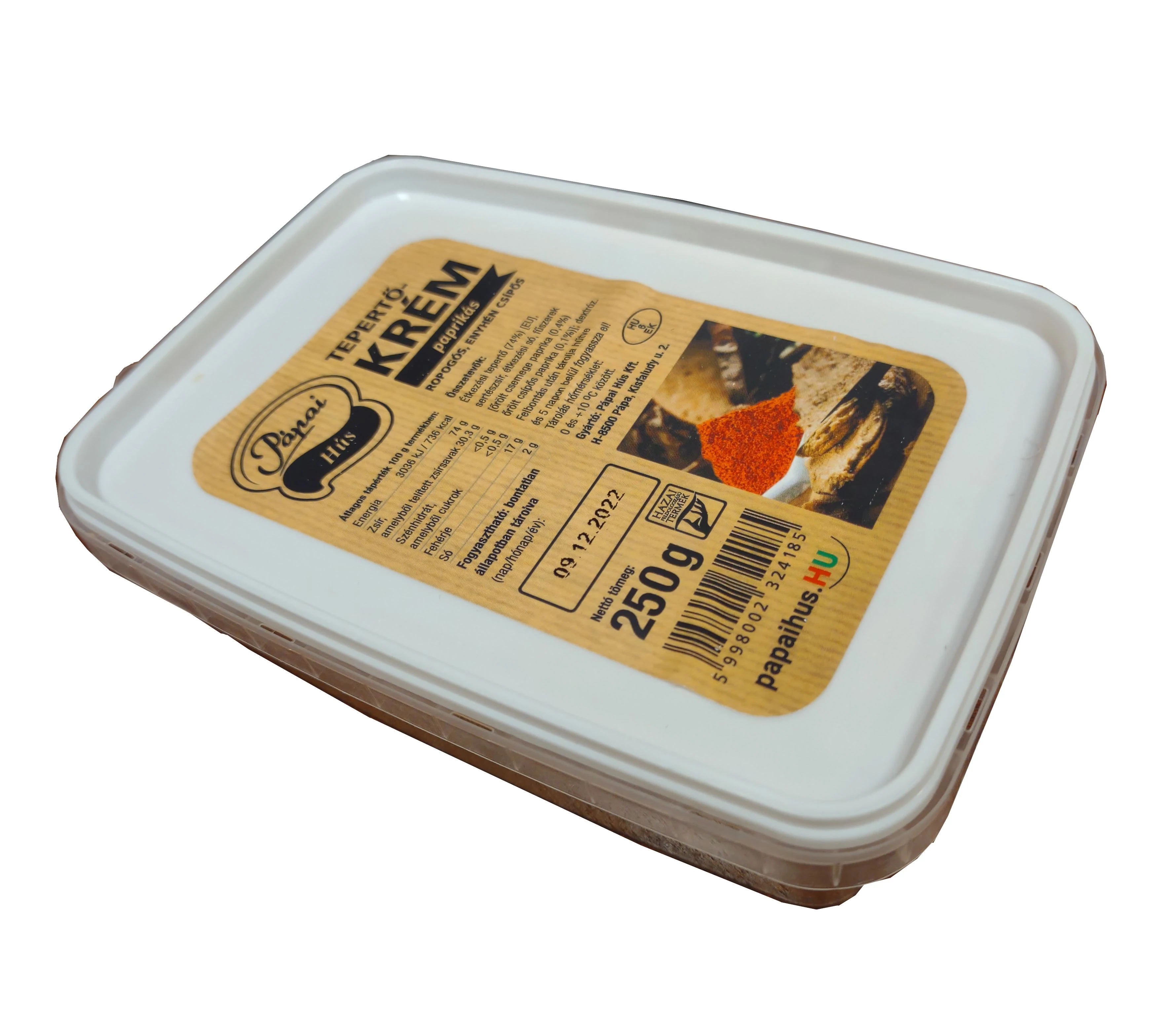 Pápai tepertőkrém 250g paprikás
