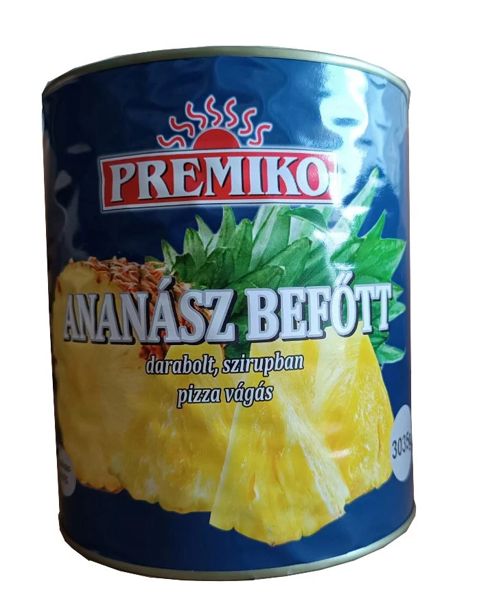 Premiko ananász darabolt, pizzavágású 3035g