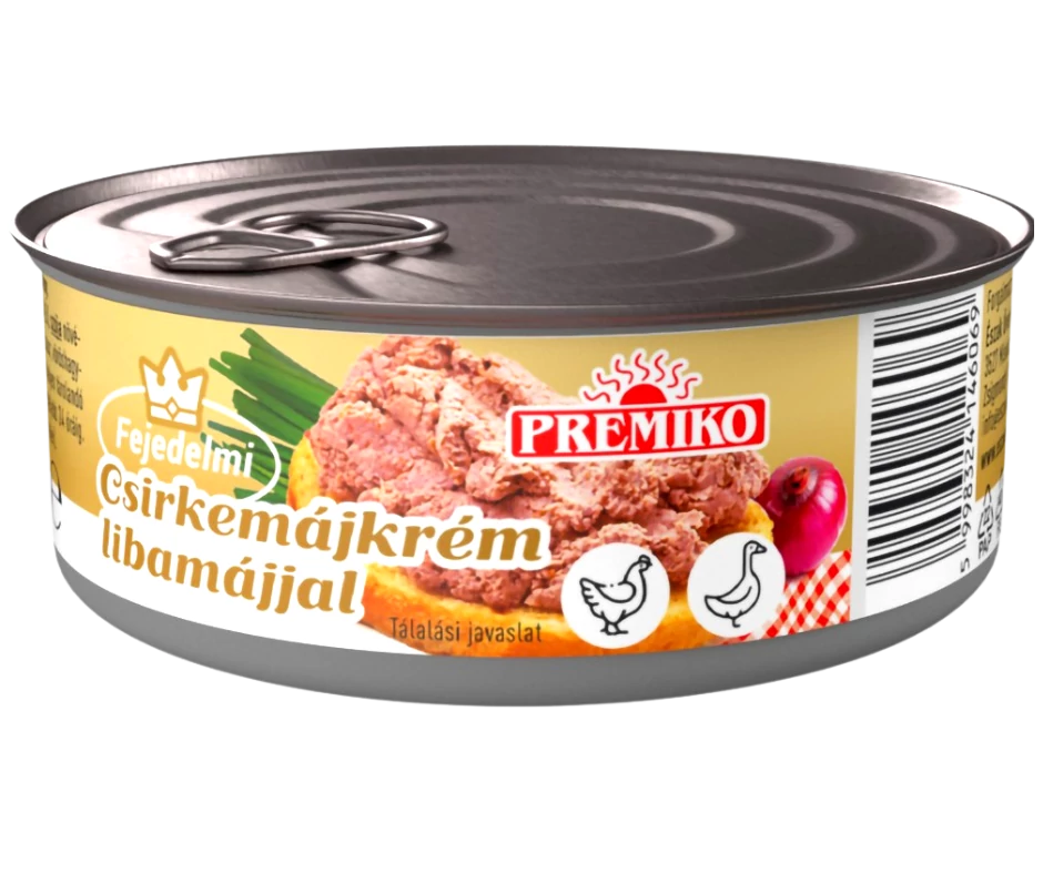 .Premiko csirkemájkr.libamájjal 120g