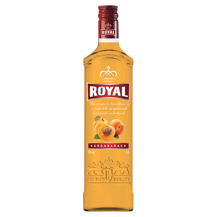 Royal sárgabarack likőr 0,5l (28%)