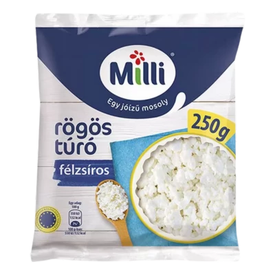 Milli tehéntúró félzsíros 250g 