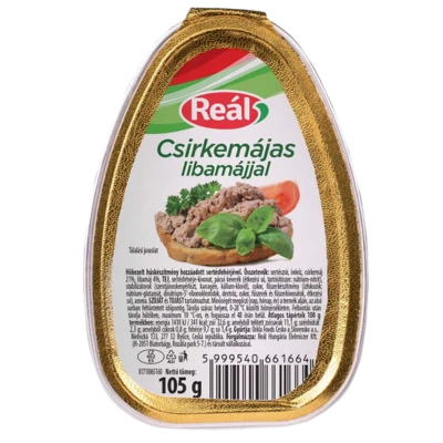 Reál csirkemájas libamájjal 105g