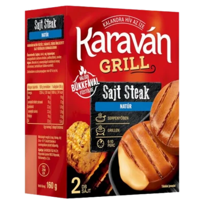 Karaván sajt Steak 160g Natúr RO