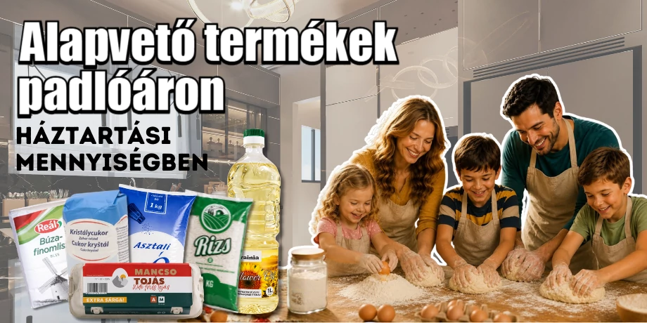 Alapvető termékek padlóáron!