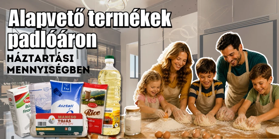 Alapvető termékek padlóáron!