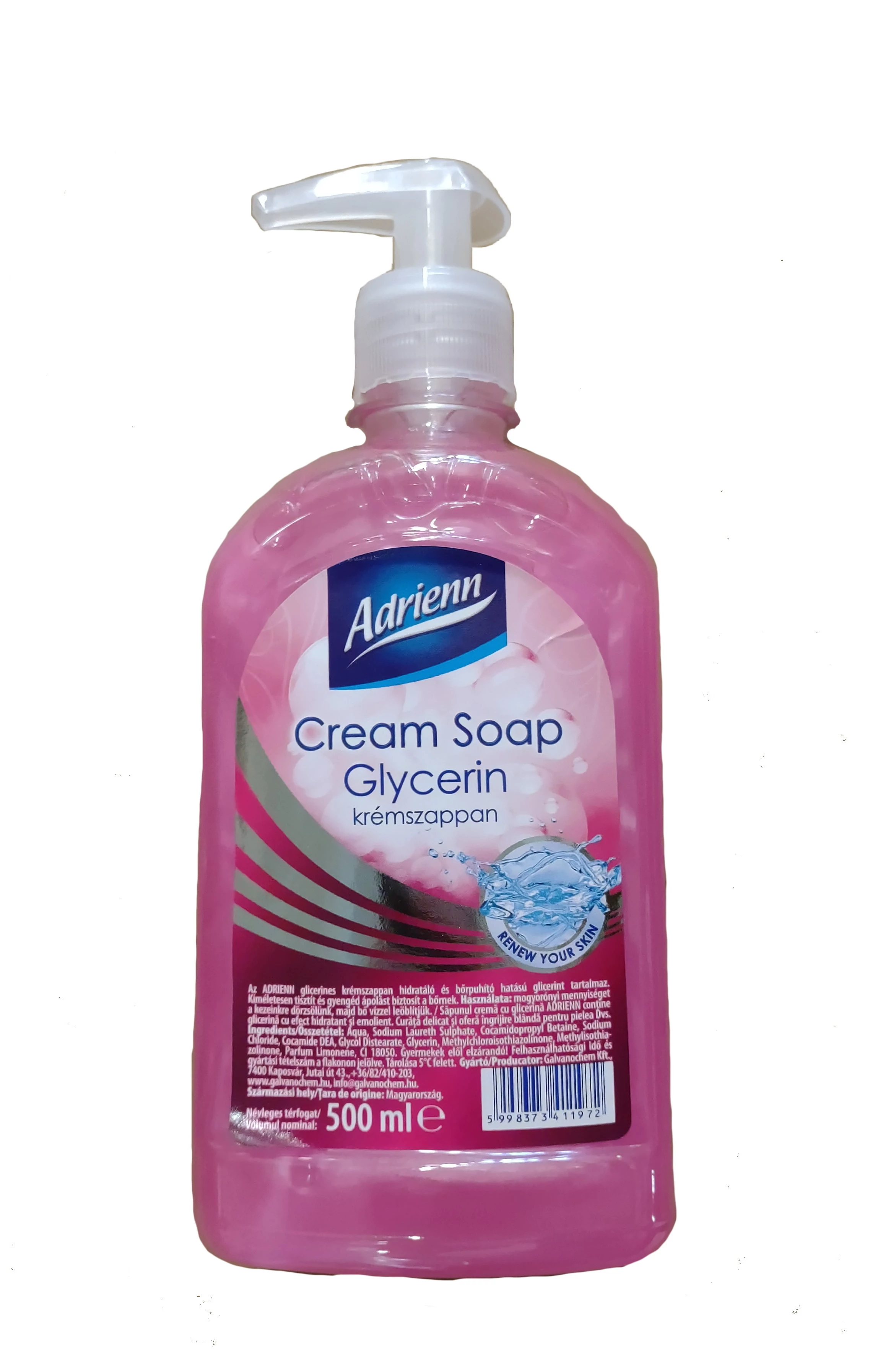 .Adrienn krémszappan 500ml Glicerin