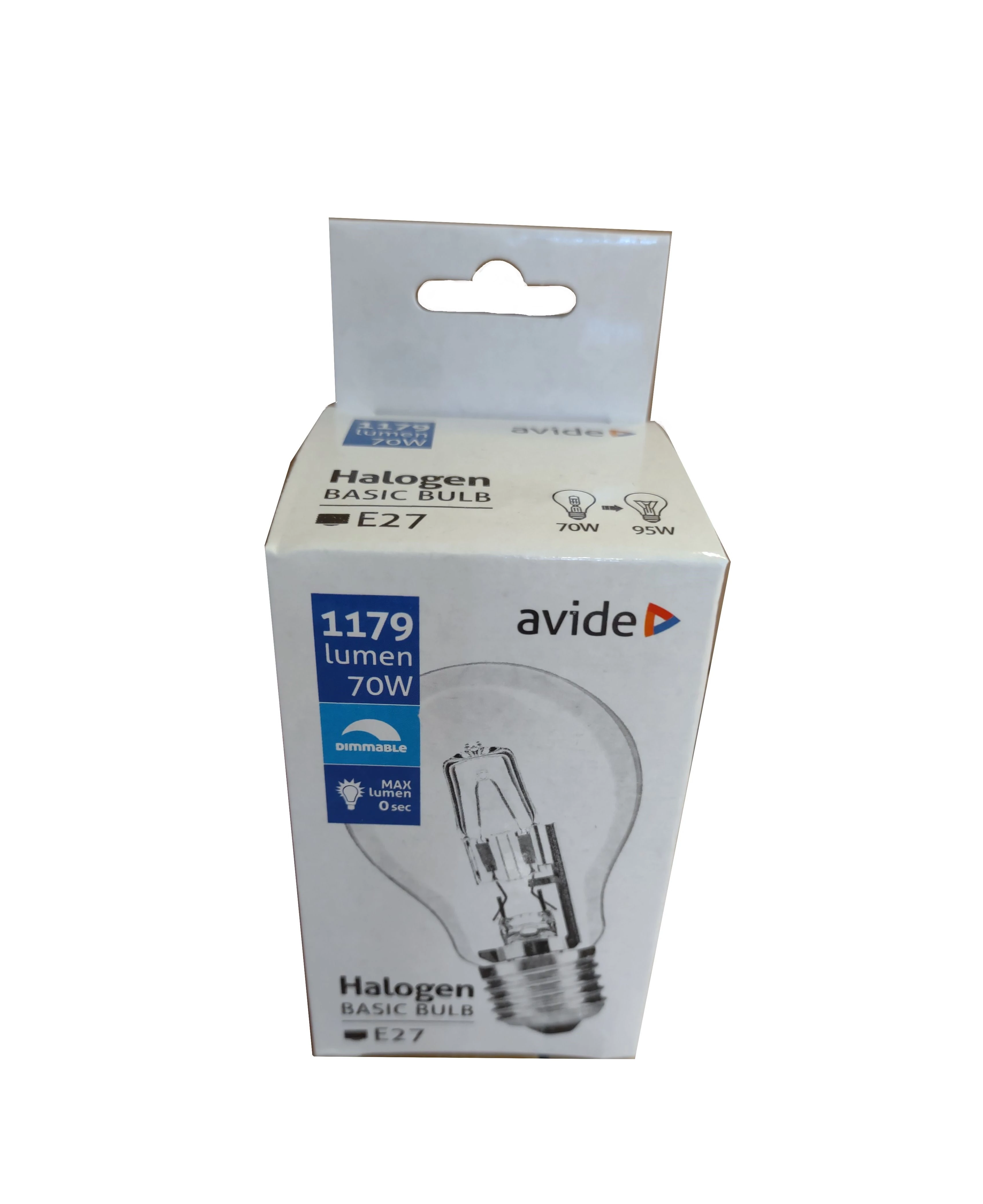 Avide Halogén izzó Classic 70W E27 2000h