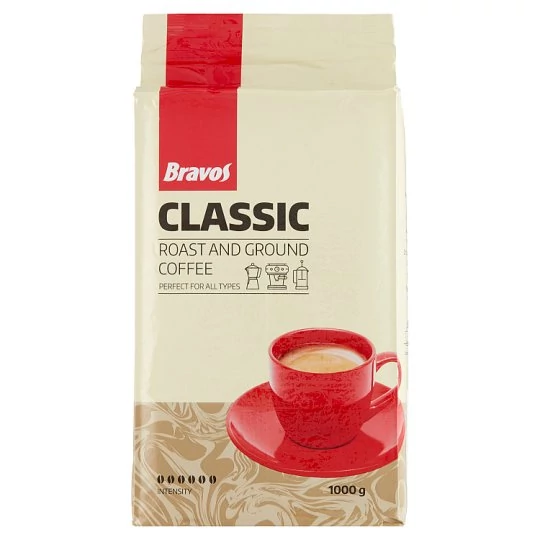 Bravos Classic kávé 1kg örölt  540db/rkl