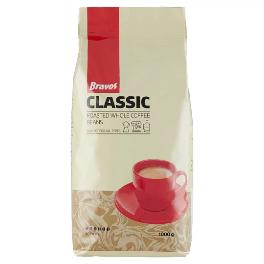 Bravos Classic kávé 1kg Szemes  432db/rkl