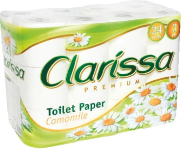 Clarissa Toalettpapír 24tek. 3rtg Camomile 72/rkl