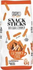 Snack Sticks puffasztott rúd 125g Fahéjas-Cukrozott