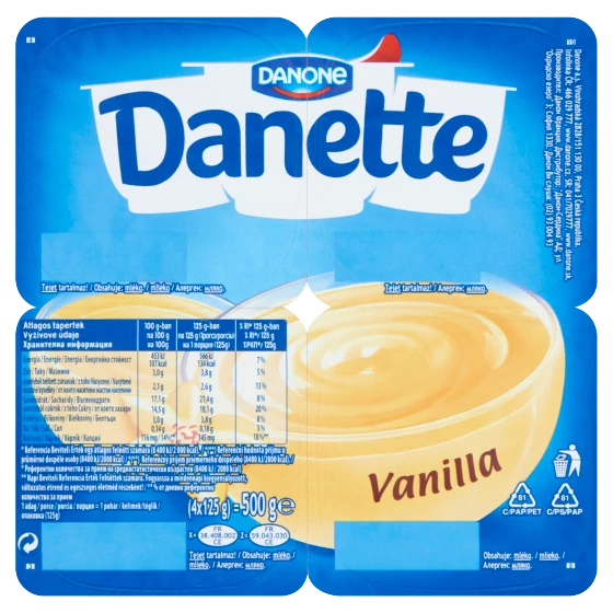 Danette 4x125g vaníliás