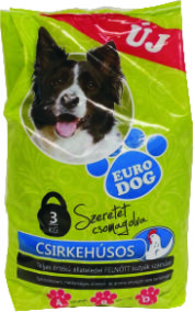 .Euro Dog Kutyatáp 3kg Csirkés