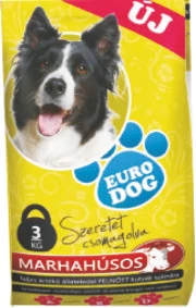 .Euro Dog Kutyatáp 3kg Marhás