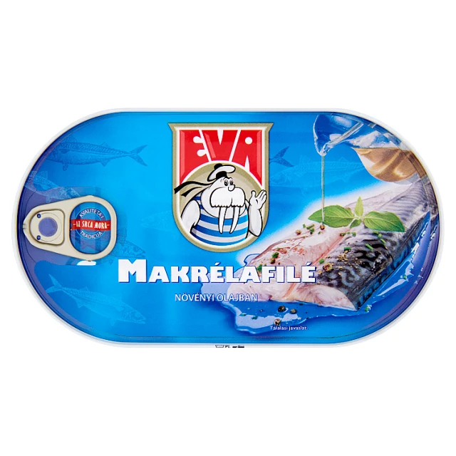 .EVA Makrélafilé növ.olajban 170g